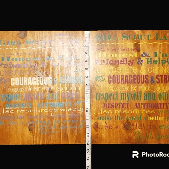 Girl Scout Law Thick Solid Wood Plaques - Picture 5 of 6
